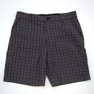 Nike Dri-Fit Golf Shorts / Gray Plaid / Men's 34